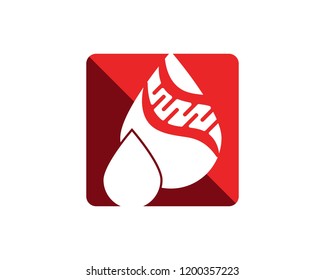 DNA genetic icon logo vector illustration