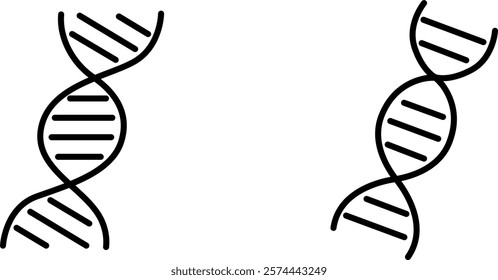 "DNA Genetic Icon - Representation of Molecular Genetics and Hereditary Information"