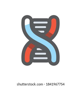 DNA-genetischer Link Vektorsymbol - Cartografik