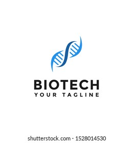 DNA Genetic Logo Design Template