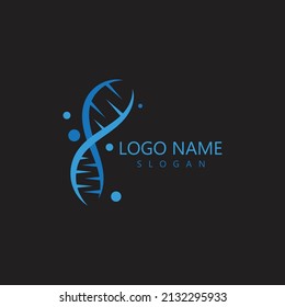 DNA Genetic Logo  Icon Design Template Vector