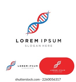 DNA Genetic Logo  Icon Design Template Vector