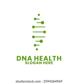 DNA Genetic Logo Vector Design Template. Abstract DNA Health logo design vector template