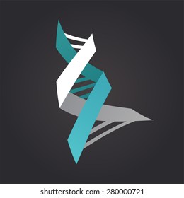 Signo genético de ADN, elemento e icono