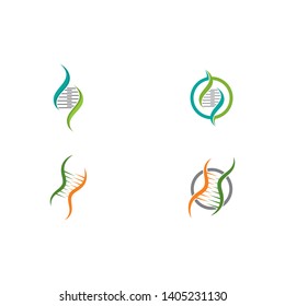 DNA, genetic sign, elements and icon illustration design 