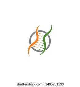 DNA, genetic sign, elements and icon illustration design 