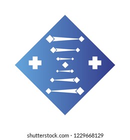DNA, genetic sign, elements and icons collection