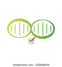DNA, genetic sign, elements and icons collection