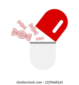 DNA, genetic sign, elements and icons collection