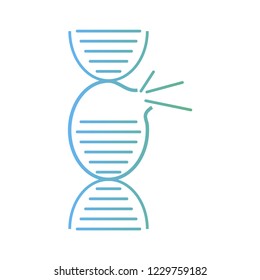 DNA, genetic sign, elements and icons collection