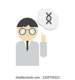 DNA, genetic sign, elements and icons collection