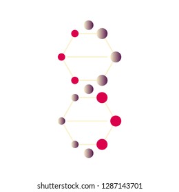 DNA, genetic sign, elements and icons collection