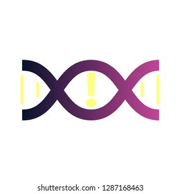 DNA, genetic sign, elements and icons collection