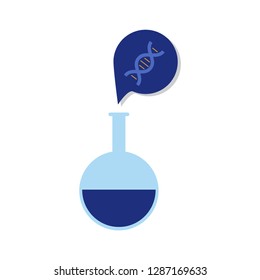 DNA, genetic sign, elements and icons collection
