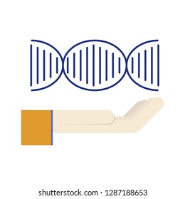DNA, genetic sign, elements and icons collection
