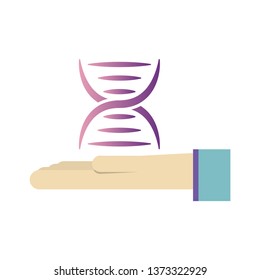 DNA, genetic sign, elements and icons collection