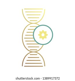 DNA, genetic sign, elements and icons collection