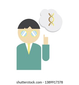 DNA, genetic sign, elements and icons collection