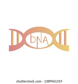 DNA, genetic sign, elements and icons collection