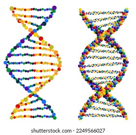 
DNA, genetic sign, elements and icons collection. Can be used for workflow layout, diagram, number options. Pictogram of DNA Symbol Isolated. Dna vector