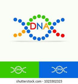 DNA, genetic sign, symbol elements or icon
