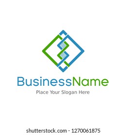 DNA genetic vector logo template. Leaf icon and chromosome. This logo is suitable for health, pharmacy, medical, business, body and icon.