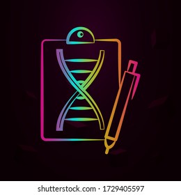 DNA, Genetically, Biology nolan icon Simple thin line, outline vector of Biology icons for ui and ux, website or mobile application