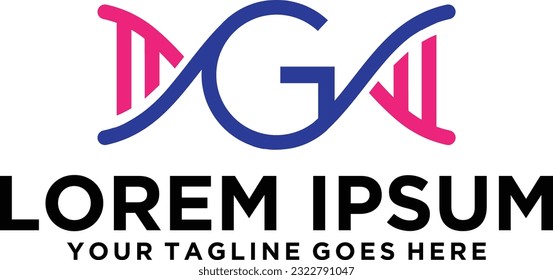 DNA genom Sequencing logo design