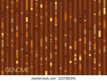 DNA genomic test, genome map. Big data visualization. Abstract infographics representation. Graphic concept for your design