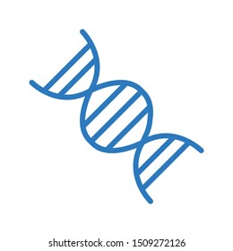 dna glyph colour vector icon
