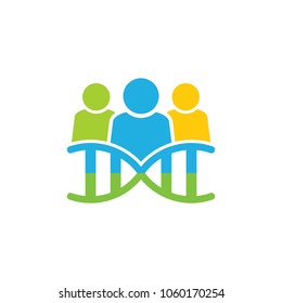Dna Group Logo Icon Design