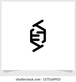 DNA health logo design inspirations, technology logo design vector