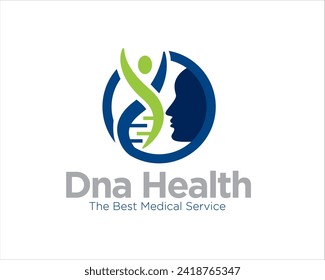 dna health logo designs for medical care and beauty care logo