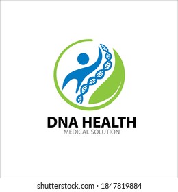 dna health nature solution logo designs for edical service