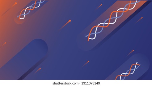 DNA Helix Abstract Background Vector Illustration