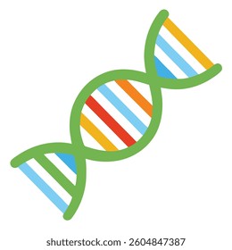DNA helix, genetic structure, scientific illustration, double helix, molecular biology, genetics symbol, white background, minimal design, educational diagram.