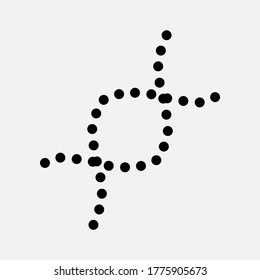 DNA helix icon. Genome sequence symbol. Science, molecular biology concept.