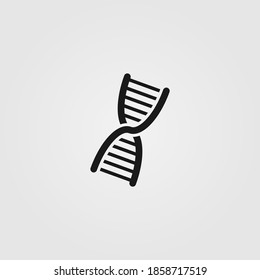 DNA helix icon. Genome sequence symbol. Biology, scientific research, genetics concept.