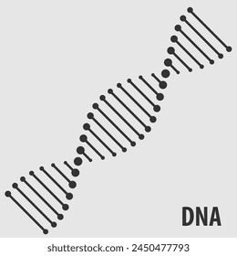 Icono de Hélice de ADN, símbolo genético humano