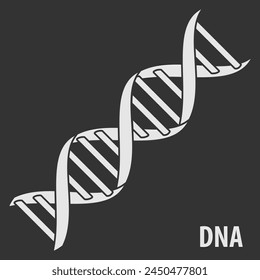 DNA-Helix-Symbol, menschliches genetisches Symbol