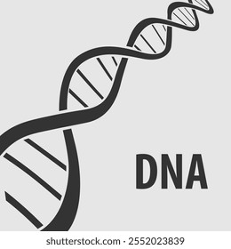 Ícone DNA Helix, símbolo genético humano	