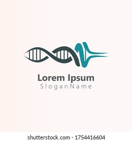 DNA Helix icon logo template human genetic vector Simple logo vector illustration