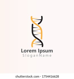 DNA Helix icon logo template human genetic vector Simple logo vector illustration