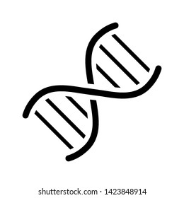 DNA helix icon logo vector design template