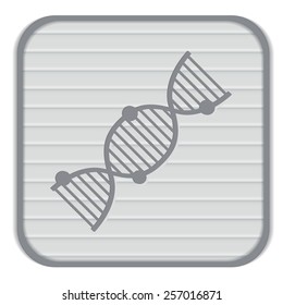 DNA helix icon. Medical Research character. Symbol of medicine. Icon Biology and Genetics