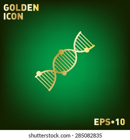 DNA helix icon. Medical Research character. Symbol of medicine. Icon Biology and Genetics