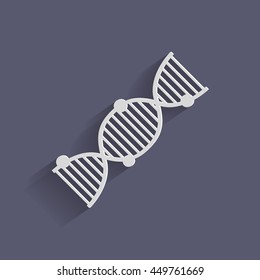 DNA helix icon. Medical Research character. Symbol of medicine. Icon Biology and Genetics