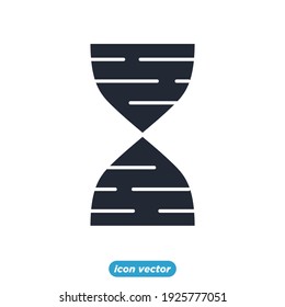 DNA helix icon. Science symbol template for graphic and web design collection logo vector illustration