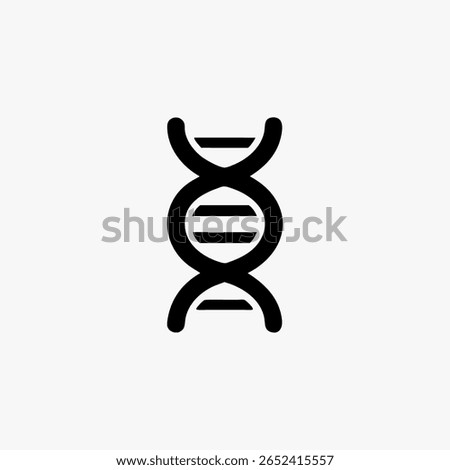 DNA helix icon vector Illustration design fully editable resizable	