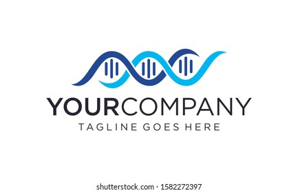 DNA helix logo design concept for inspiration